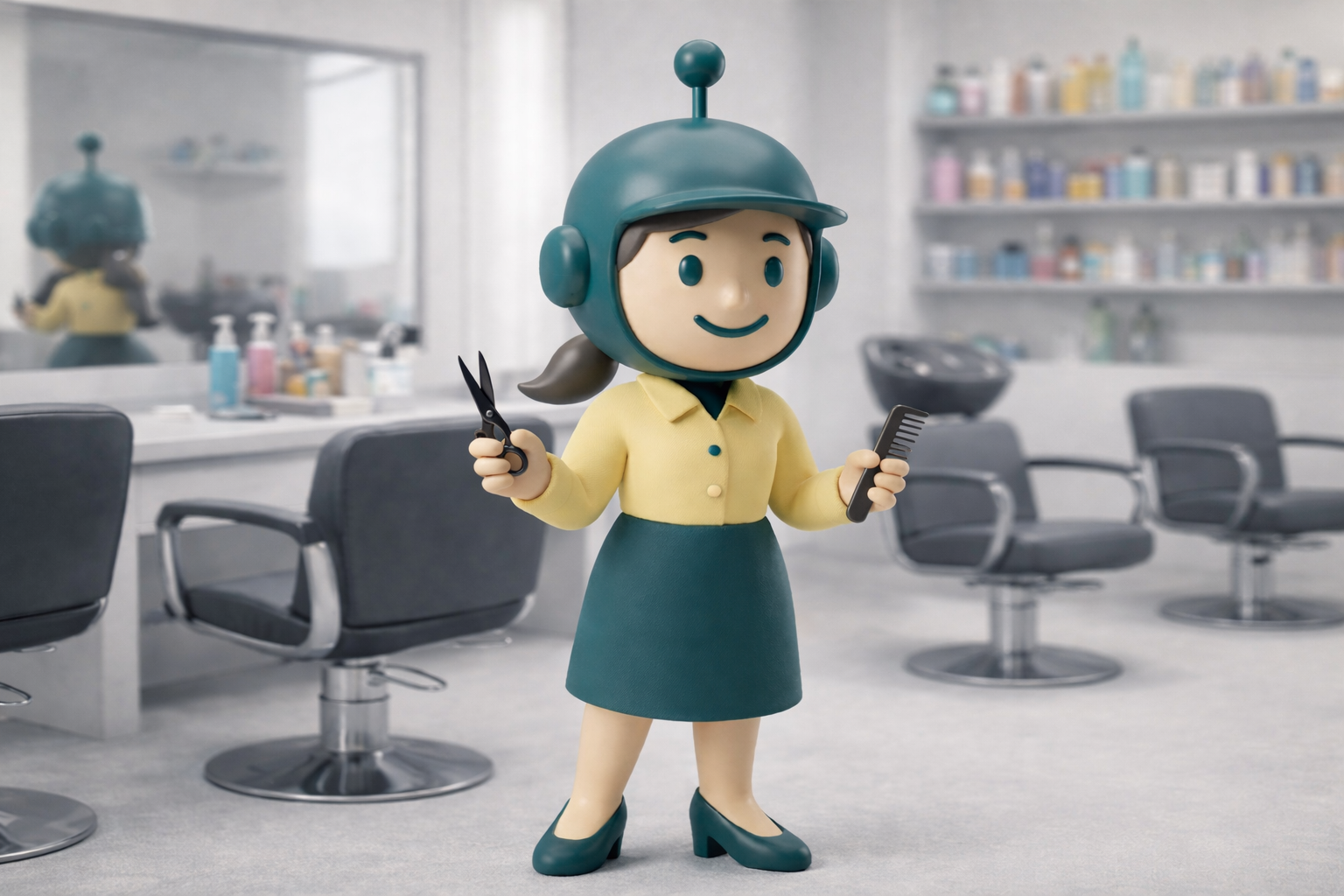 BradBot Tiffy salon coiffure